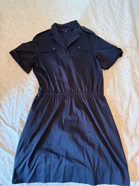 Brooks Brothers Dresses & Skirts - Like New, Brooks Brothers Navy Short-Sleeve Shirtwaist Midi Dress